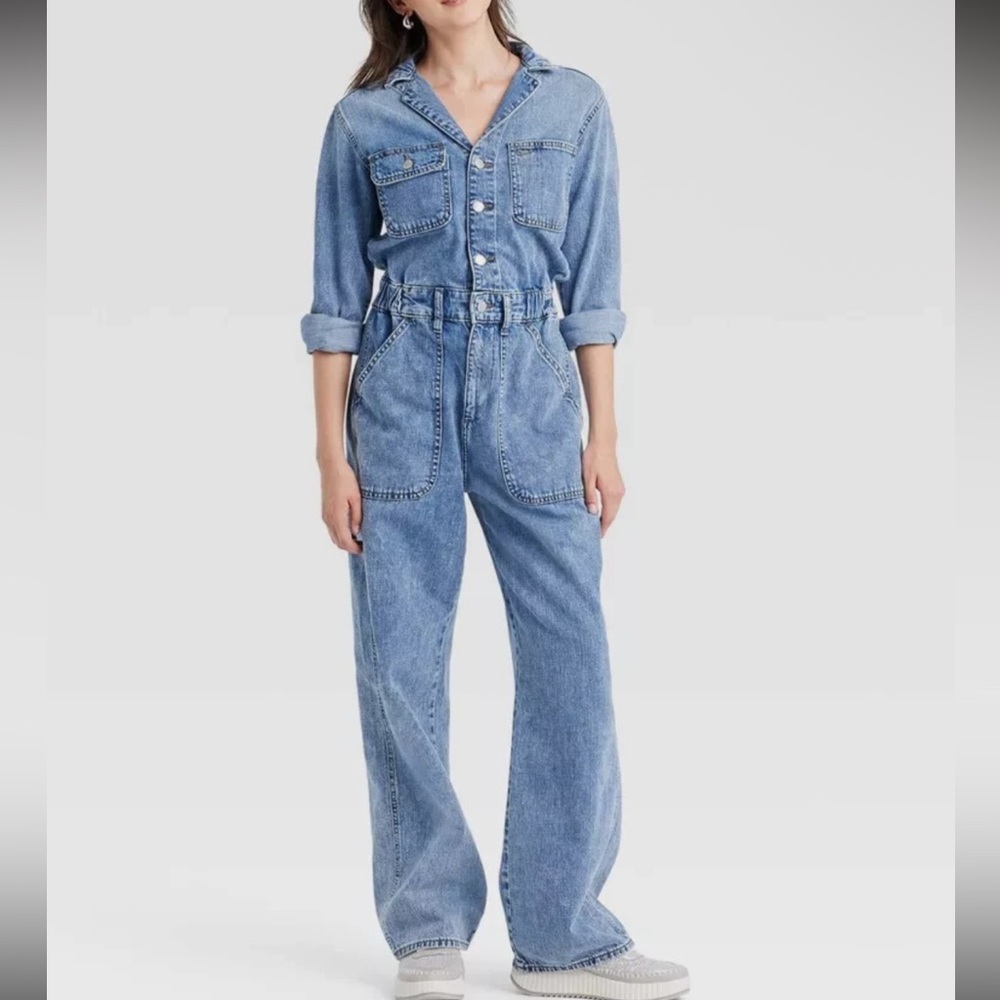 Women's universal threads Blue Denim Jumpsuit size 8 - Picture 3 of 3